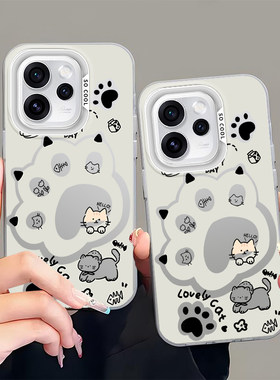 C09猫爪适用oppoa5手机壳oppo磨砂彩银a3pro/a2m/a1s全包防摔新款a55a56a58a93a95保护套磨砂彩银外壳男女