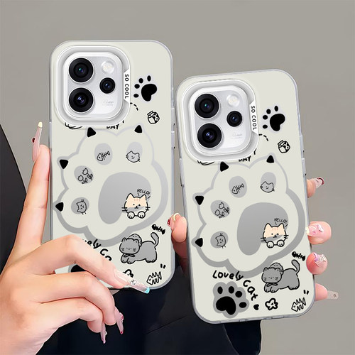 C09猫爪适用oppoa5手机壳oppo磨砂彩银a3pro/a2m/a1s全包防摔新款a55a56a58a93a95保护套磨砂彩银外壳男女
