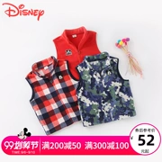 Disney mới mùa xuân và mùa thu mỏng lông cừu vest nam bé bé đan áo vest vest - Áo ghi lê