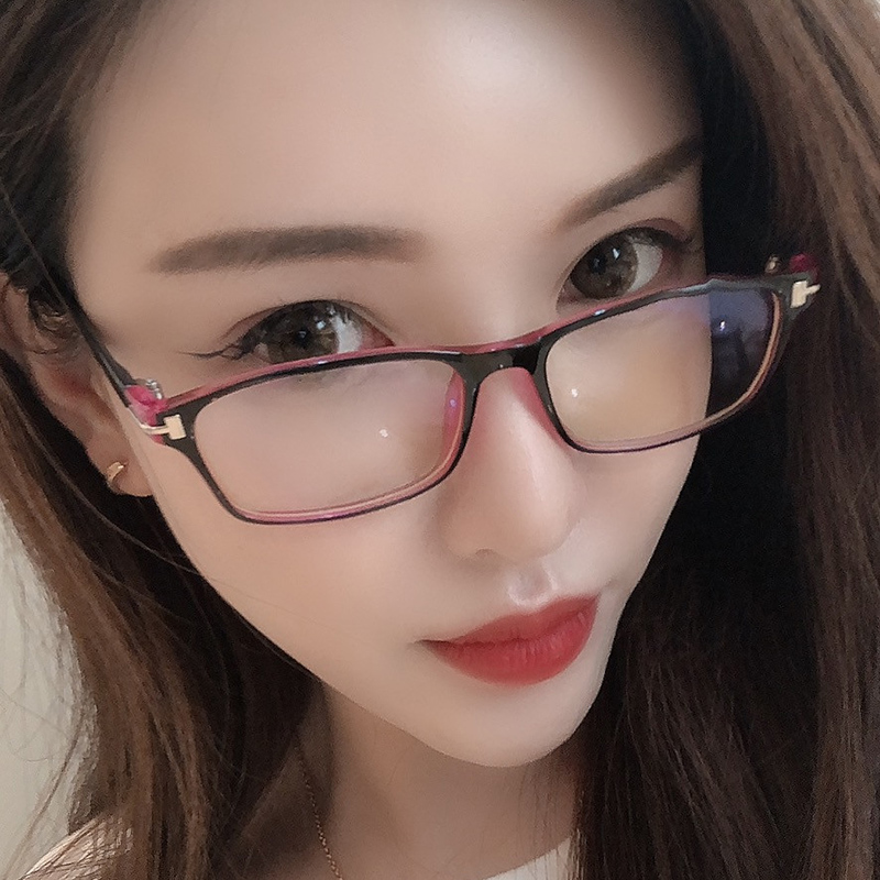 【清仓】女平光镜大框男无度数防蓝光手机电脑眼镜框个性网红款