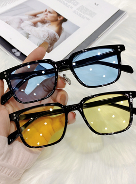 街拍复古风眼睛太阳镜明星同款