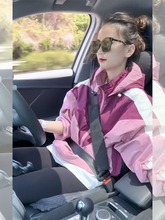 2025夏季新款小香风高级感超好看显瘦拼色连帽防晒冲锋衣薄外套女