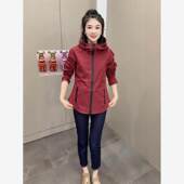 小个子修身 风衣夹克春秋季 新款 冲锋衣外套女短款 收腰显瘦薄款 上衣