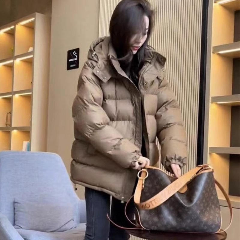 宽松设计感小众加厚面包服外套