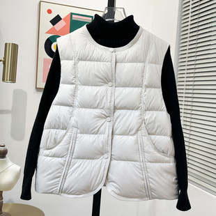 外穿羽绒棉马甲女背心秋冬季新款设计感无袖夹克外套宽松坎肩外套