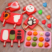 雪糕模具硅胶家用冰棍冰糕冰棒冰淇淋创意做冰块自制冰激凌 套装