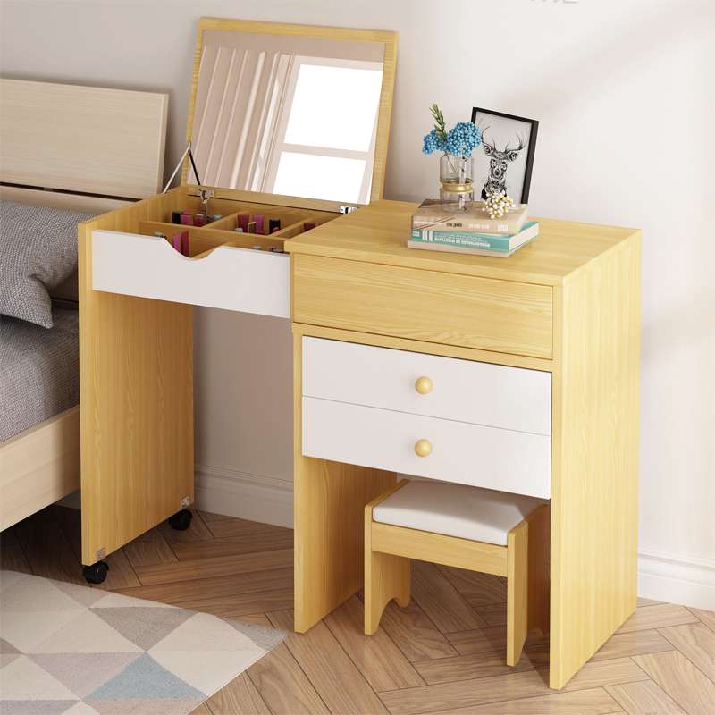 梳妆台卧室小户型迷你化妆桌可伸缩多功能网红ins梳妆桌|ruв категории жилой мебели, Таблица класса, комод/стол - от Buy2taobao.com для оказания профессиональной услуги покупки агента Taobao