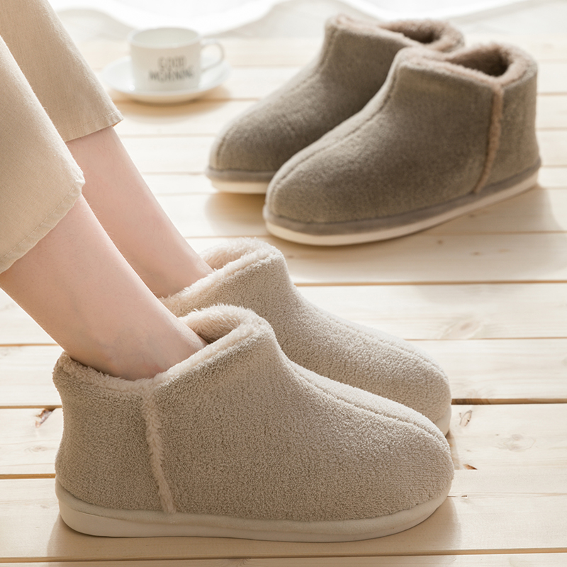 居家保暖女士冬季月子毛毛绒棉鞋