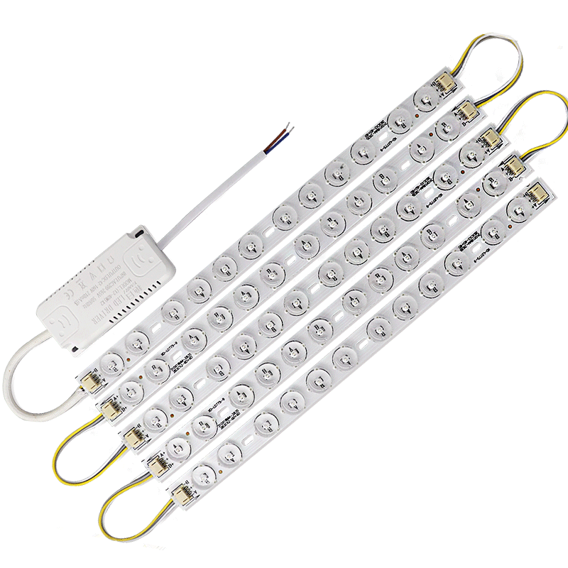 led替换长条三色变光吸顶灯