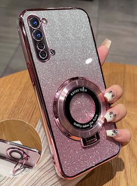 适用opporeno3手机壳reno3pro保护opporeon3元气版硅胶套oppo全包5g防摔透明软壳35g带支架reon新款por高级感