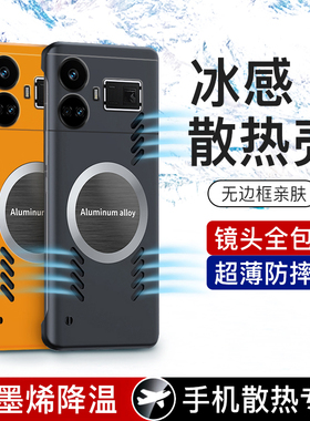 适用真我gt5手机壳realmeGT5pro保护套RMX3820全包防摔3888磨砂超薄TG5硬壳oppo无边框realme散热磁吸por高端