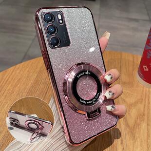 适用opporeno6手机壳reno6pro十保护oppo硅胶套5G全包防摔opporeon透明peqm00软por新款reon6带支架65g高级感