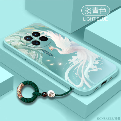 凤鸣九天适用华为mate70手机壳30液态硅胶mate60国潮40e保护套50pro镜头全包M20情侣款魅特40pro高级防摔外壳