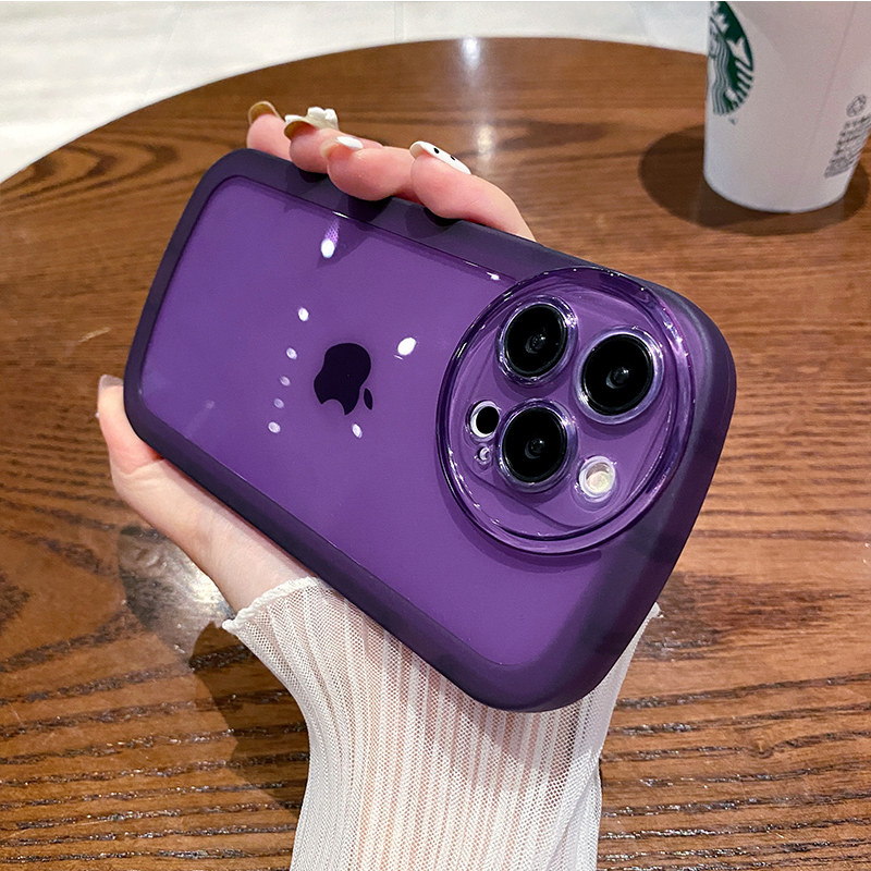 硅胶软壳14pro气囊防摔13pro镜头全包14plus简约纯色网红女情侣12潮