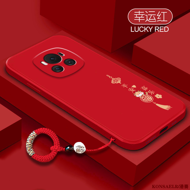 适用honorMagic6硅胶简约全包式