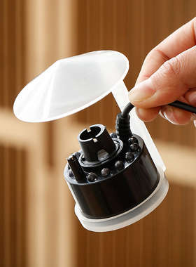 鱼缸盆造景雾化加湿造雾喷雾 led发光造景鱼池加湿器流水摆件配件