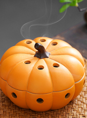 南瓜盘香炉蚊香炉檀香香薰茶道
