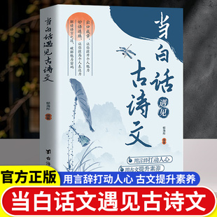 抖音爆款当白话遇见古诗文 藏在古诗文里的夸人宝典素材积累和语言魅力白话文遇到上中国诗词文言文鉴赏大全集唐诗宋词正版书籍