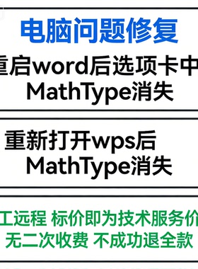 重启word后选项卡中的MathType会消失重新打开wps后MathType消失