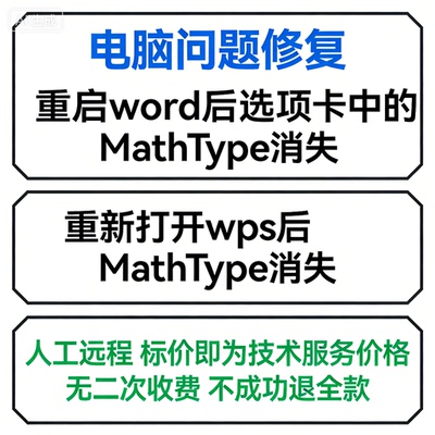 重启word后选项卡中的MathType会消失重新打开wps后MathType消失