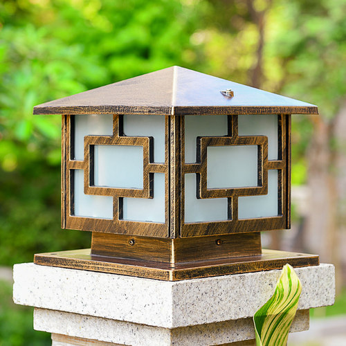 太阳能围墙灯柱头庭院灯户外防水