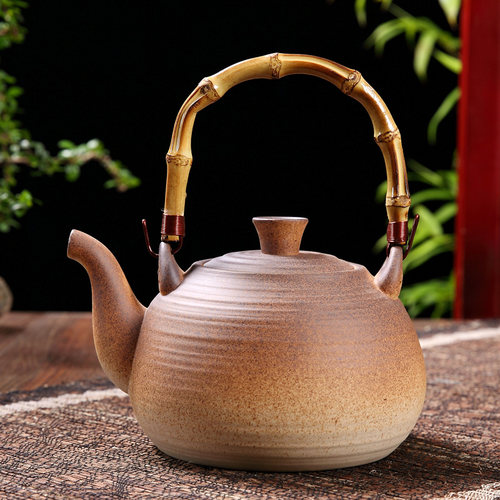 家用泡茶陶瓷电陶炉明火烧水壶陶壶提梁茶壶煮茶器大容量大号复古 - 封面