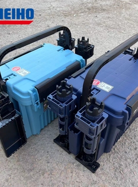 日本MEIHO明邦2024年新款VS-7090N靛蓝色套装路亚黑坑船钓海钓箱