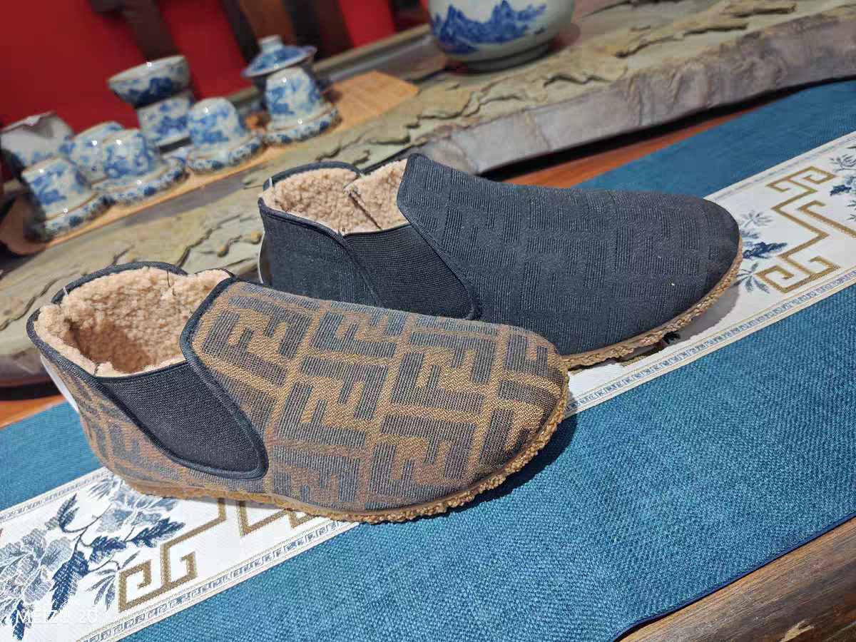 金轩儿老北京布鞋轻便柔软舒服男士棉鞋高帮