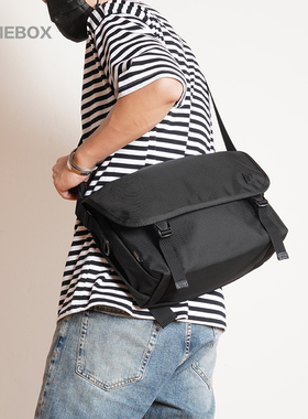 cordura考度拉弹道尼龙经典邮差包防泼水骑行背包横款单肩斜挎包