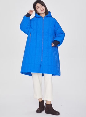 翠色嘉人2025冬季新款宽松大码文艺保暖90绒白鸭绒女羽绒服82188