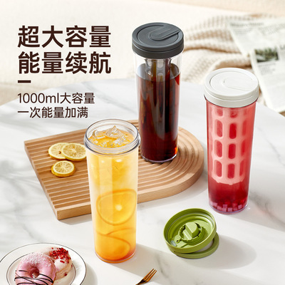 咖啡冷萃壶1L大容量家用冰箱美式滤网冷泡水果茶壶冷淬冰滴冰萃凉