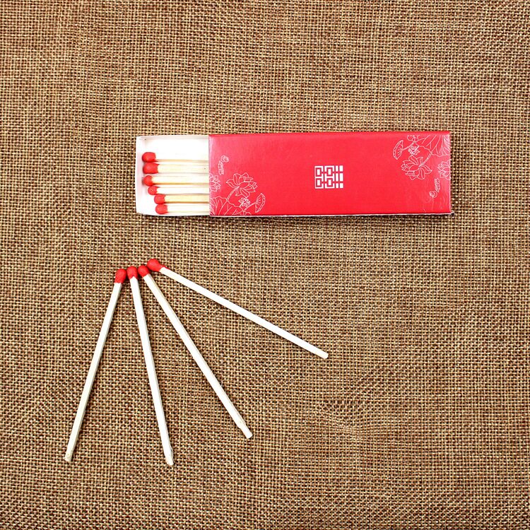 礼品火柴一盒 长杆火柴 蜡烛点火工具 喜庆用品 点火棒 火柴