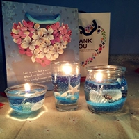 Серия океана Set Crystal Jelly Fragrance Candle Day Valentine's Day Candle Candle Romantic Предложение о день рождения