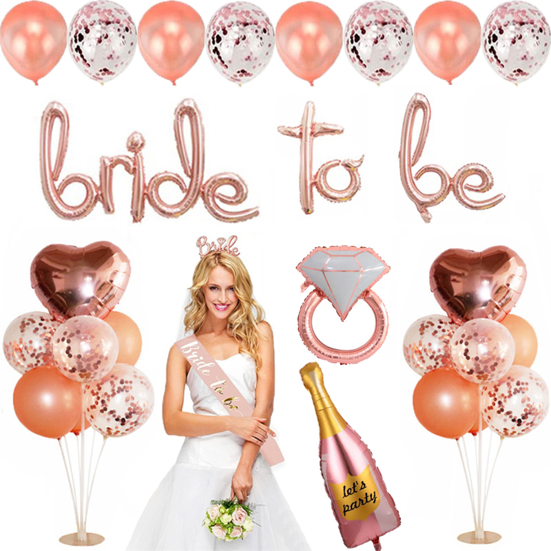 BrideToBe单身女郎派对气球装饰