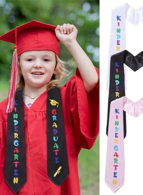儿童幼儿园毕业生荣誉礼仪带 Kindergarten graduate双层披肩绶带