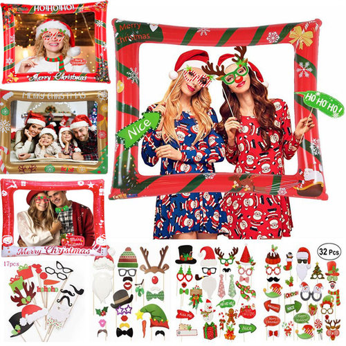 MerryChristmas充气相框拍照道具