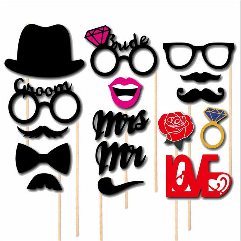 网红拍照神器婚礼搞怪拍照道具表情结婚新娘伴娘团队摆拍装饰用品