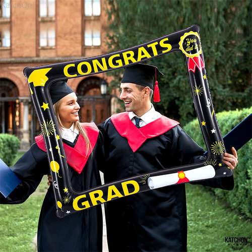 毕业派对晚会装饰PVC大号充气相框毕业典礼同学合影留念拍照道具