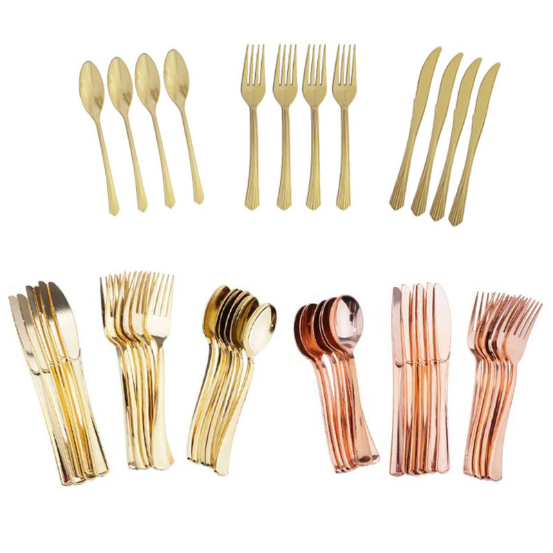 一次性玫瑰金食品级塑料刀叉勺甜品蛋糕叉子生日派对节日装饰用品,节庆用品/礼品,甜品台装饰,淘宝优惠券,粉丝福利购,淘宝优惠卷