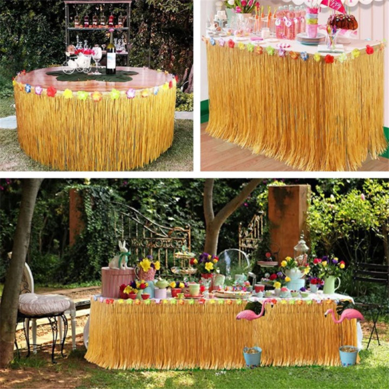 夏威夷户外活动装饰桌裙生日派对