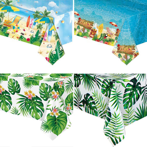ALOHA夏日海滩甜品台一次性桌布