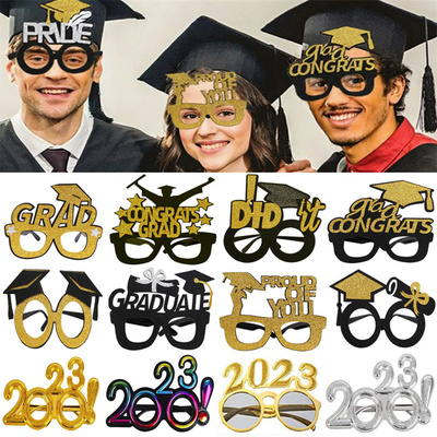 Graduation毕业季派对装饰眼镜