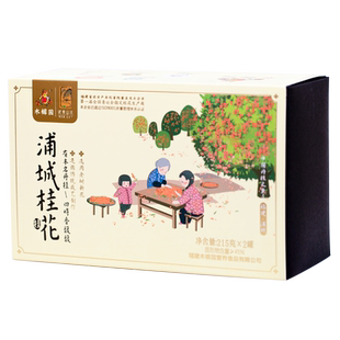 武夷山水品牌福建木樨园浦城桂花215gX2罐礼盒臻选装燕窝甜品伴侣
