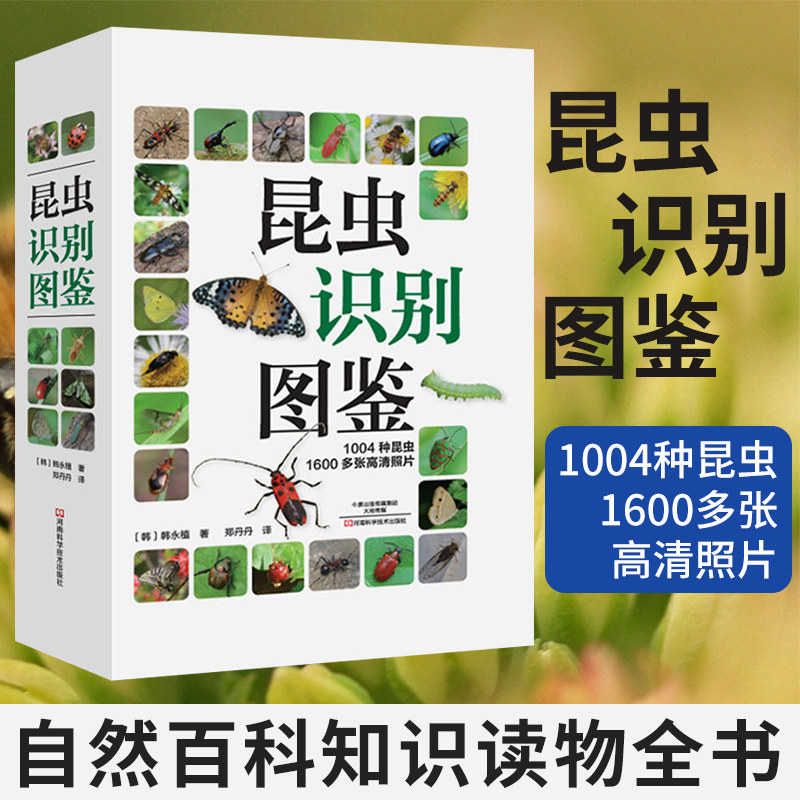 【全新正版】昆虫识别图鉴 1004种昆虫1600多张高清照片自然百科知识读物全书科普书韩永植动物世界昆虫图鉴识别辨认入门书籍高性价比高么？