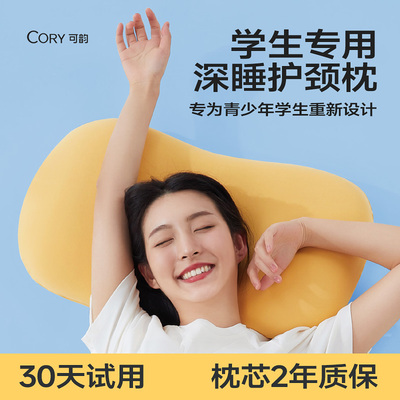 枕头学生宿舍租房出差专用抑菌防螨记忆棉枕芯护颈椎助睡眠护颈枕