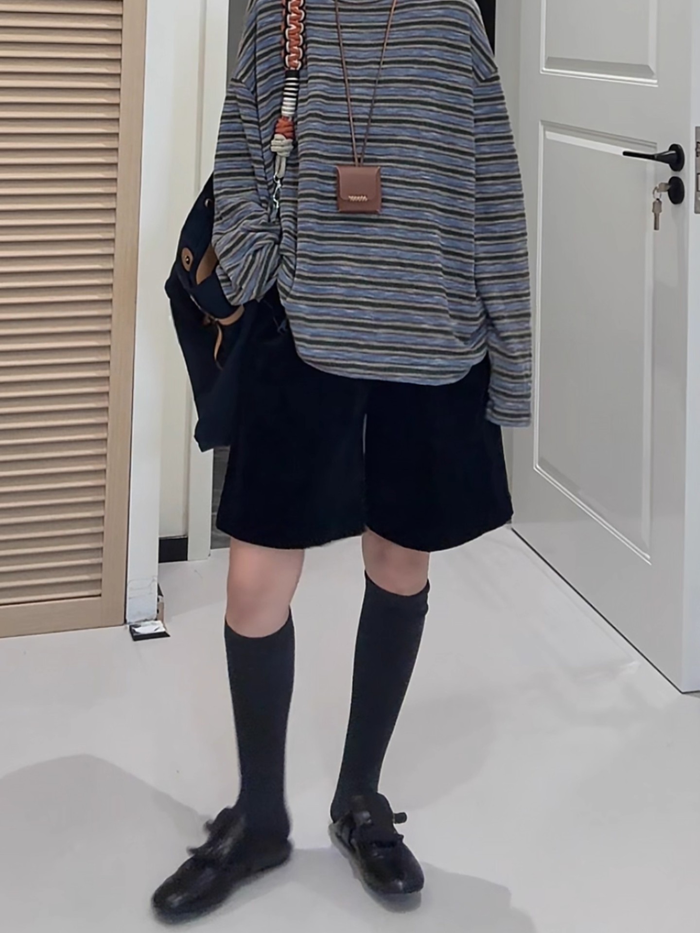 Black Corduroy shorts Women's Autumn New arrival Work Clothing Loose Slim Looking Plus size Loose-Fit Easiest for match Chenille Loose pants