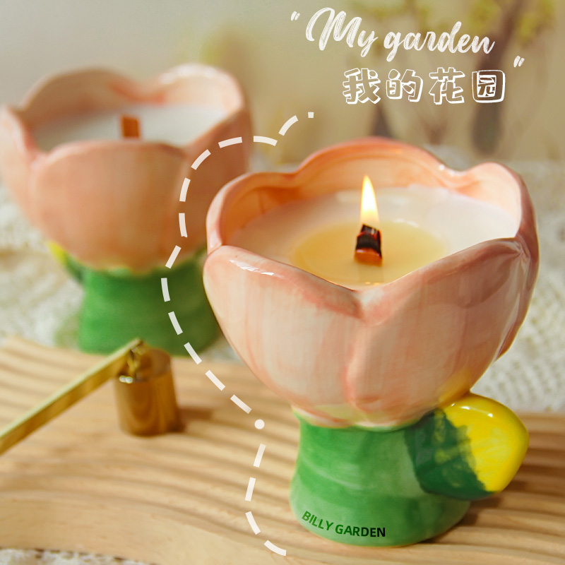 我的花园郁金香香薰蜡烛