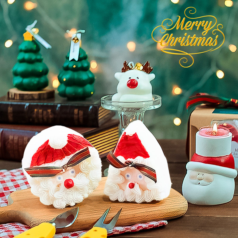 圣诞树麋鹿圣诞老人蛋糕香薰蜡烛台家居摆件圣诞节伴手礼生日礼物,家居饰品,香薰蜡烛,淘宝优惠券,粉丝福利购,淘宝优惠卷