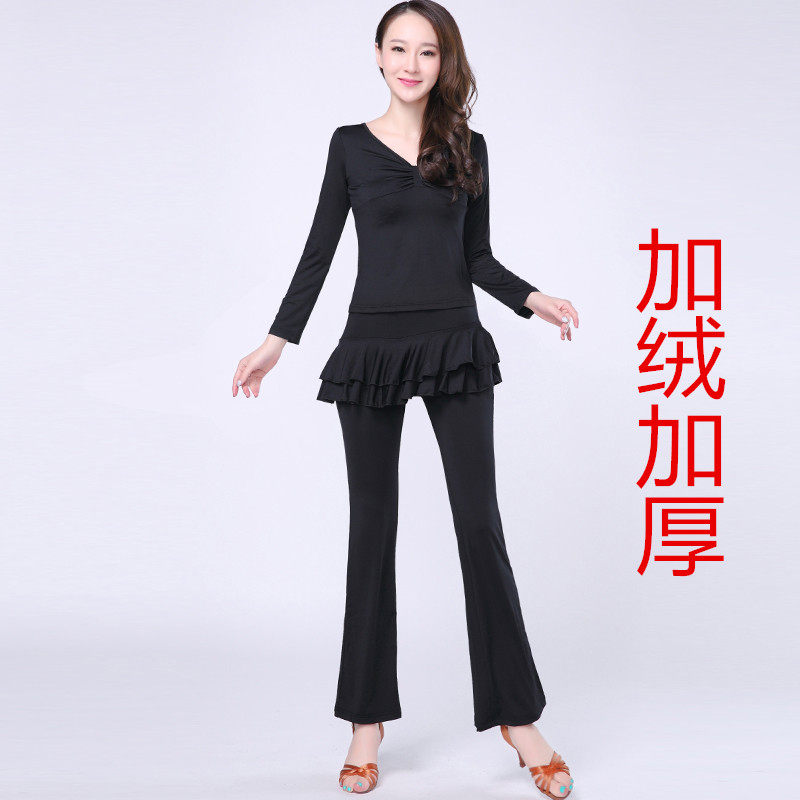 广场舞套装加绒加厚长袖长裤练功服2025拉丁舞秋冬新款跳舞衣服女,运动/瑜伽/健身/球迷用品,广场舞套装,淘宝优惠券,粉丝福利购,淘宝优惠卷