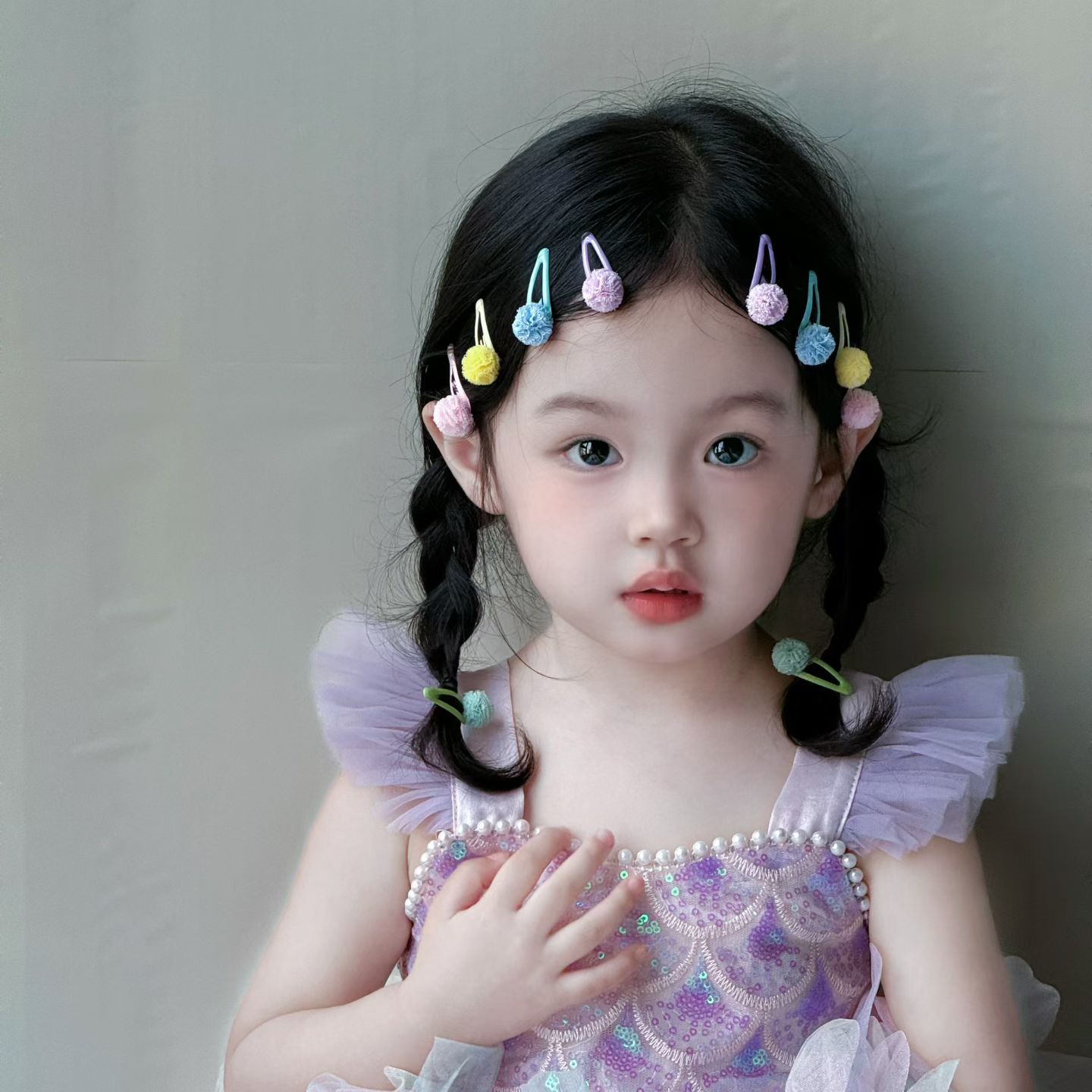 美人鱼公主裙女童夏装高端小女孩吊带生日礼服裙子洛丽塔蓬蓬纱裙